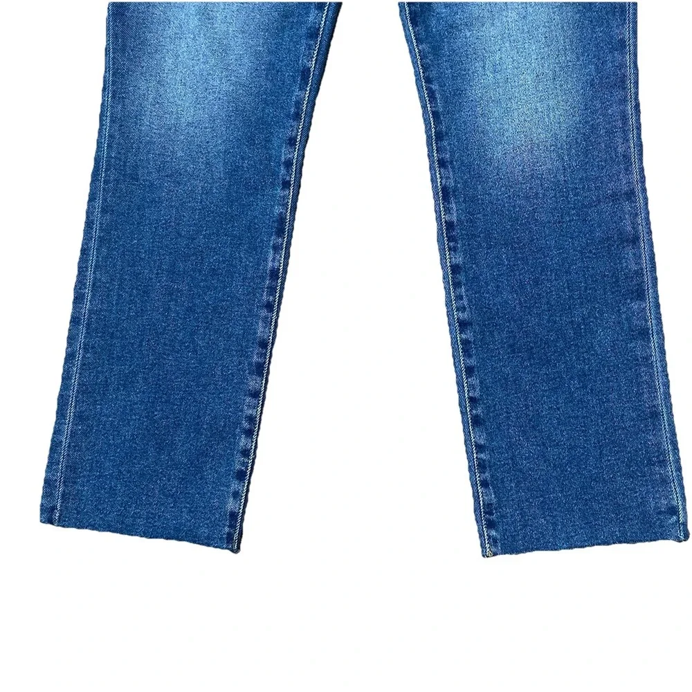 Frank & Eileen Size 27x27 Antique Blue Medium Wash Cork Straight Leg Denim Jeans - Picture 6 of 12